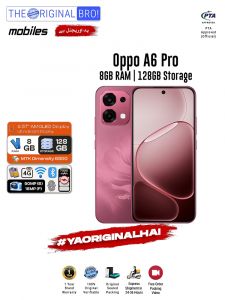 Oppo A6 Pro - 8GB RAM - 128GB Storage - Easy Monthly Installments - PTA Approved - 1 Year Official Warranty - The Original Bro Mobiles - TOB70
